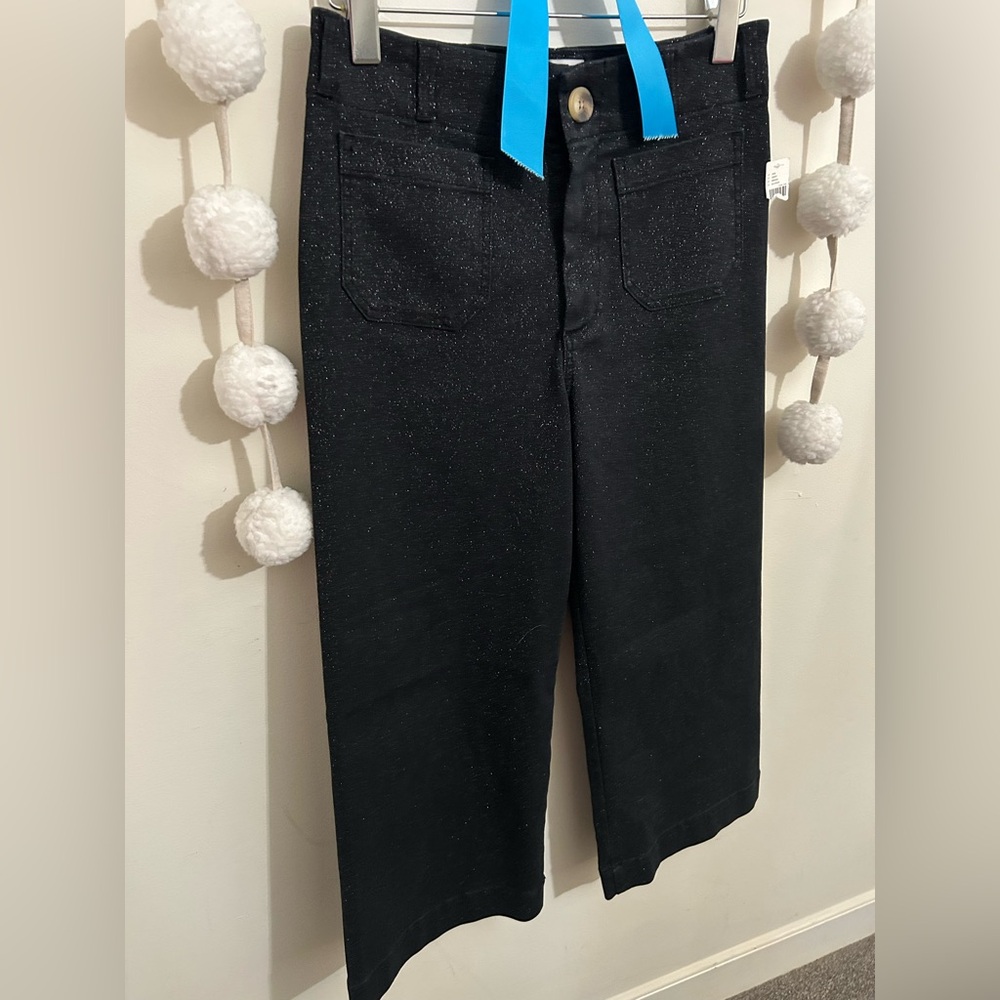 Anthropologie The Colette Cropped Wide Leg Jean: The Sparkle Denim Jeans NWT! - Picture 5 of 16